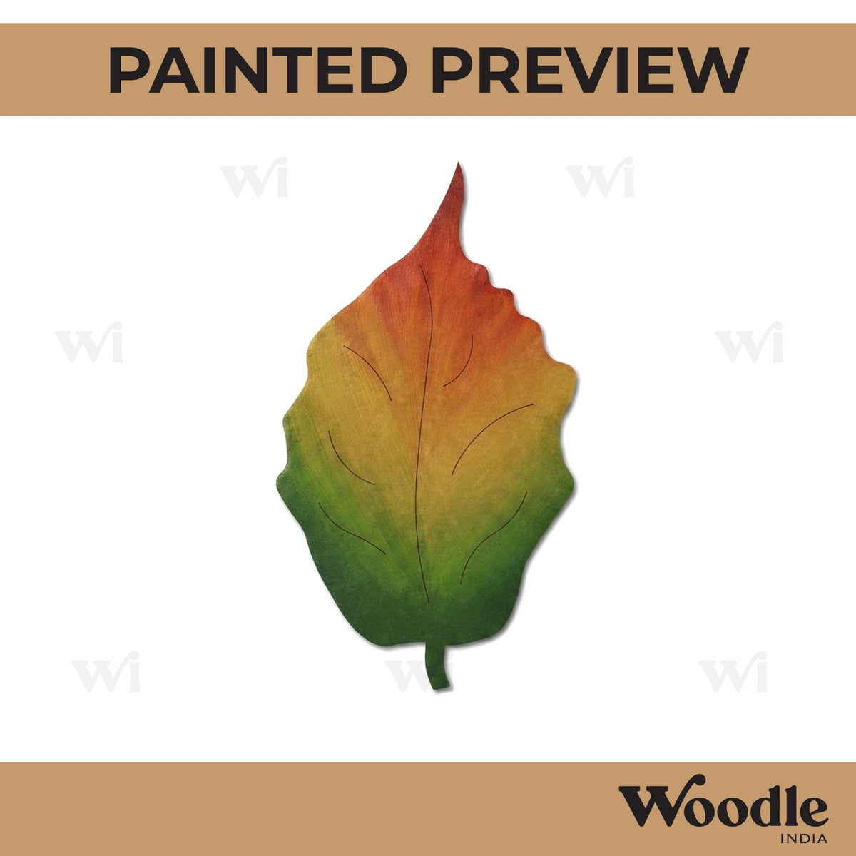 Leaf Pre Marked MDF Design 3