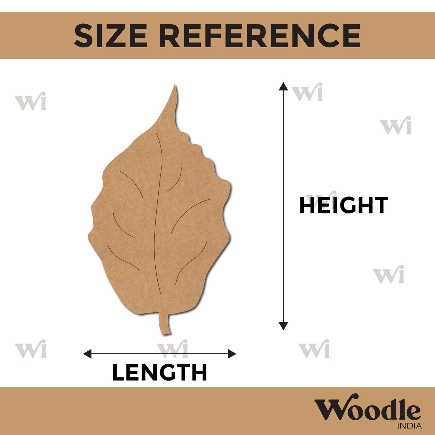 Leaf Pre Marked MDF Design 3