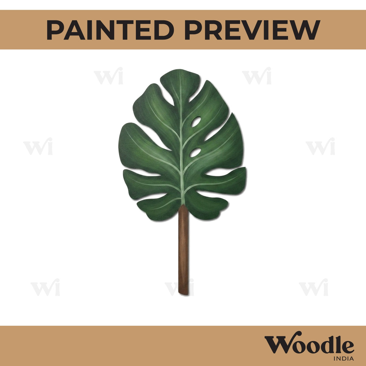 Leaf Stick Cutout MDF Design 3