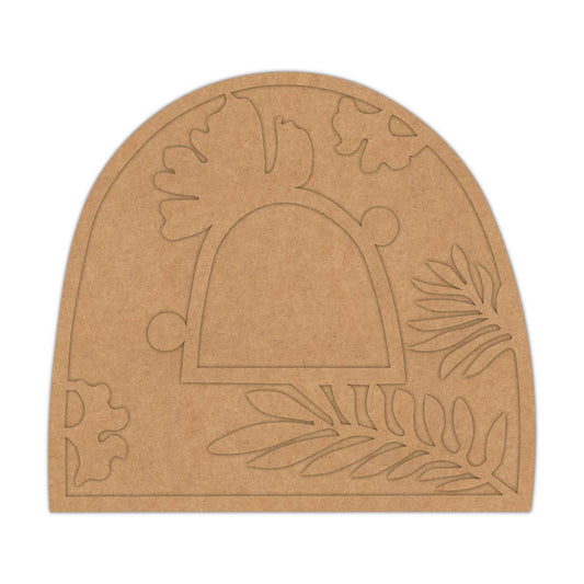 Leaves Base Cutout MDF Design 1