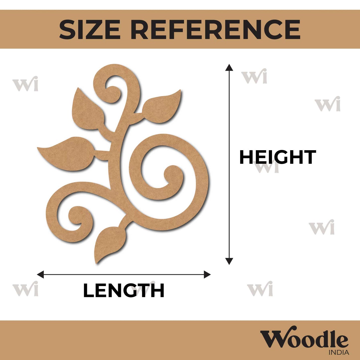 Leaves Cutout MDF Design 12