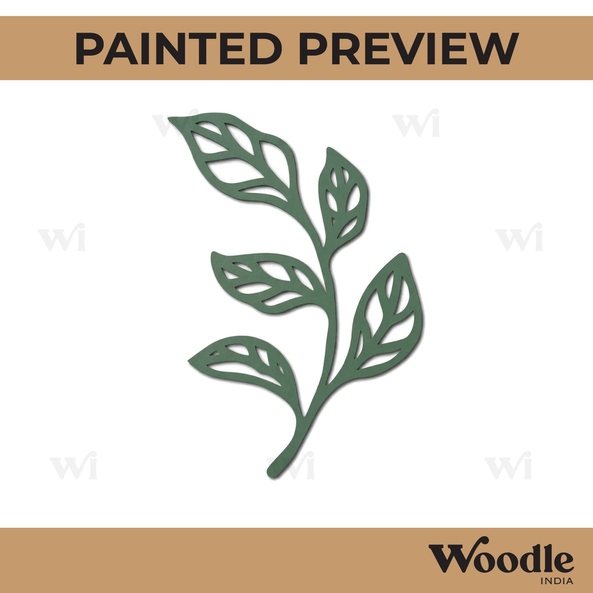 Leaves Cutout MDF Design 14