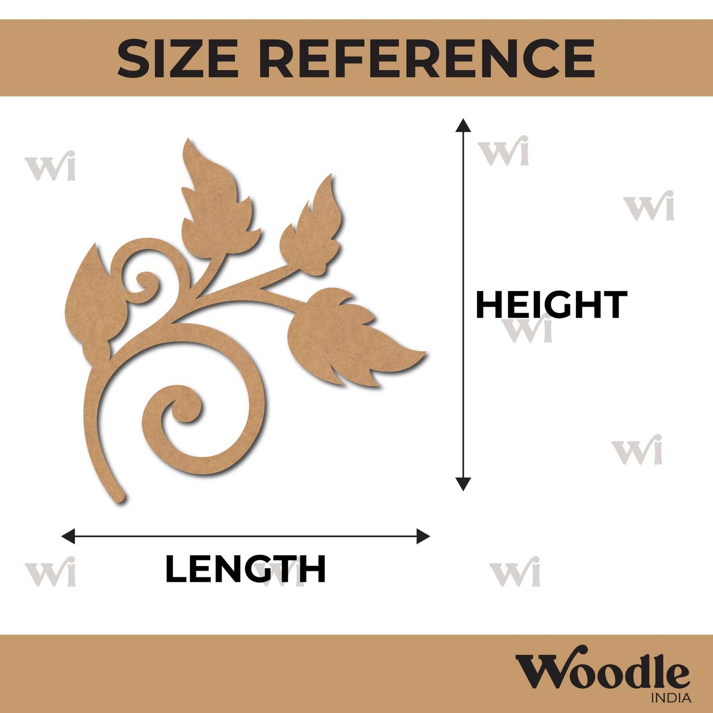 Leaves Cutout MDF Design 1