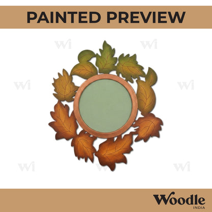 Leaves Diya Tealight Holder Pre Marked MDF Design 1