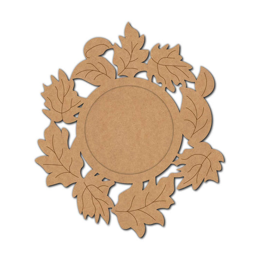 Leaves Diya Tealight Holder Pre Marked MDF Design 1