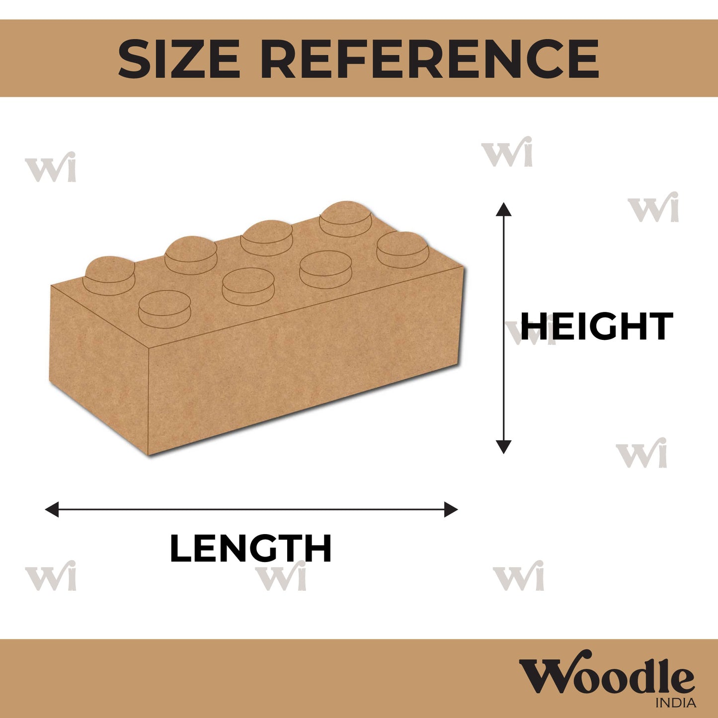 Lego Block Pre Marked MDF Design 1