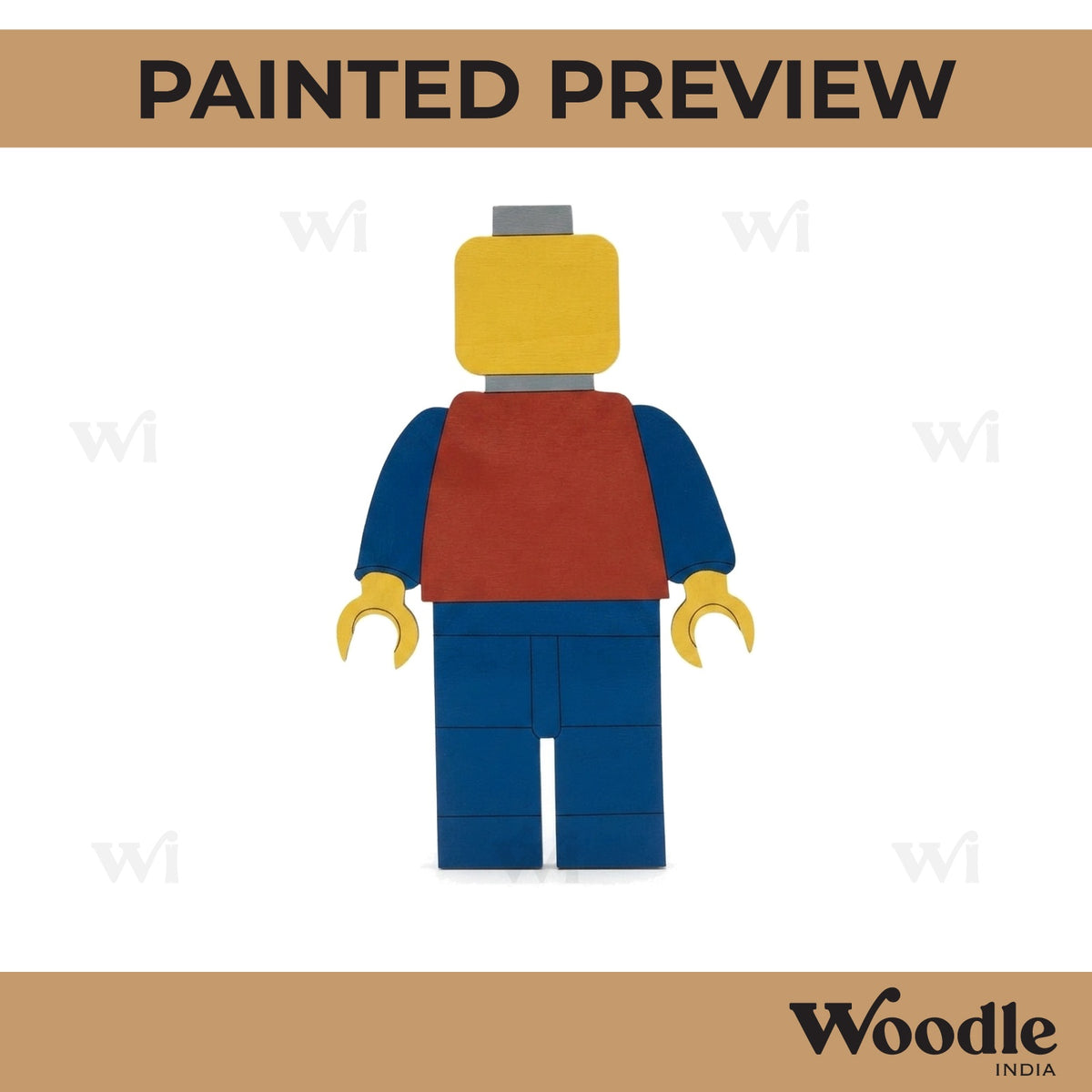 Lego Human Pre Marked MDF Design 1
