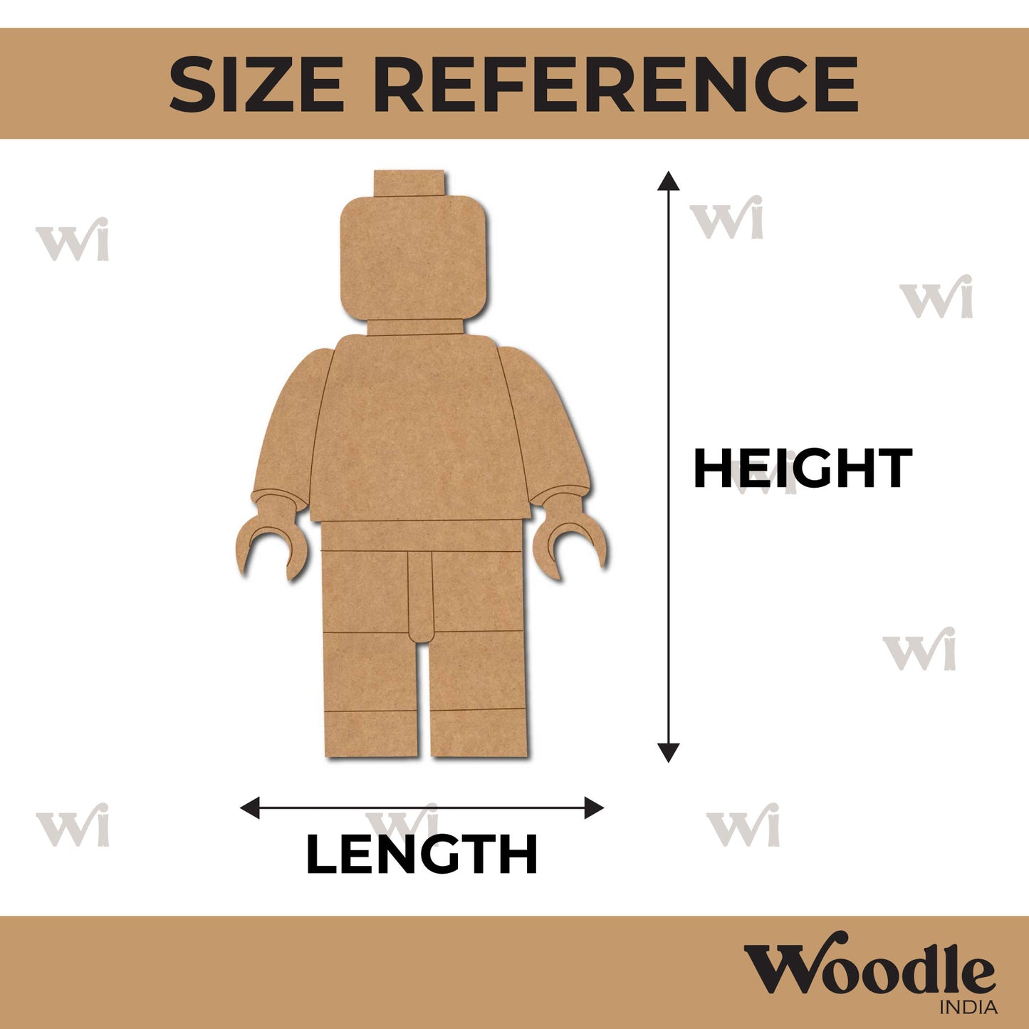 Lego Human Pre Marked MDF Design 1