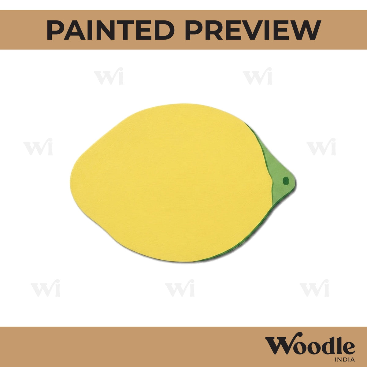 Lemon Cutout MDF Design 1
