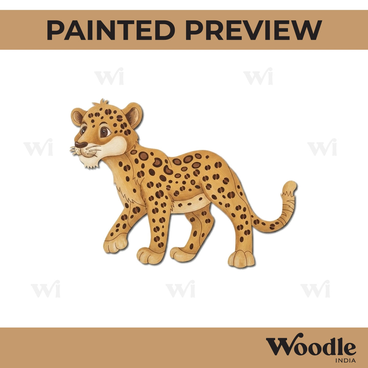 Leopard Pre Marked MDF Design 1