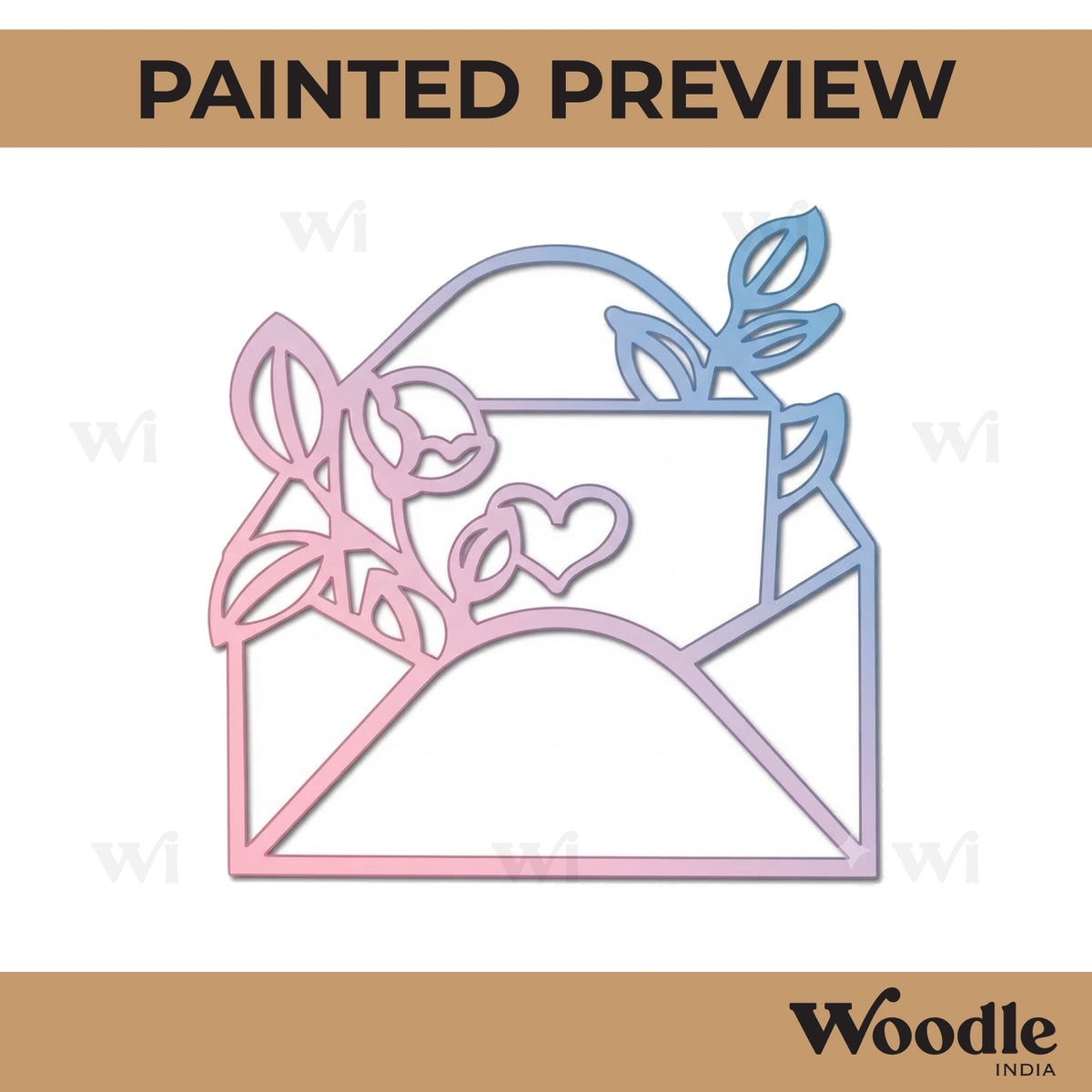 Letter Cutout MDF Design 1