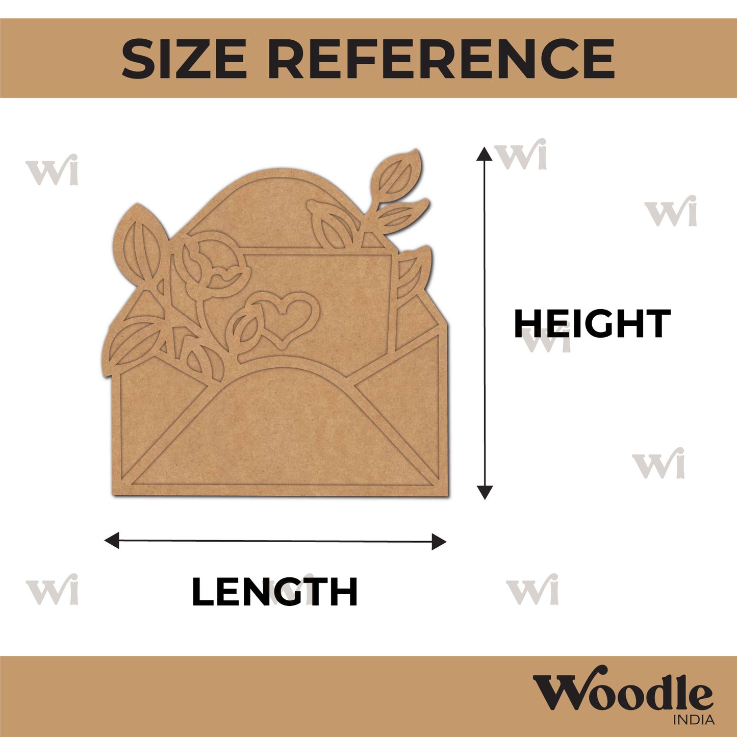 Letter Two Layered Base MDF Design 1