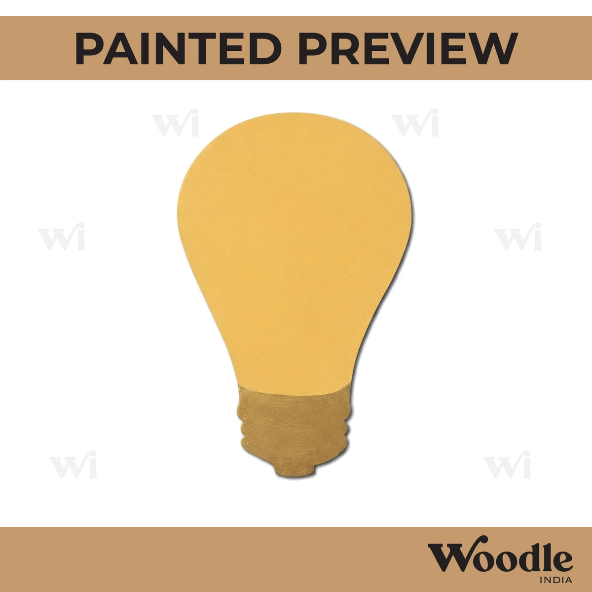 Light Bulb Cutout MDF Design 1