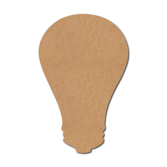 Light Bulb Cutout MDF Design 1