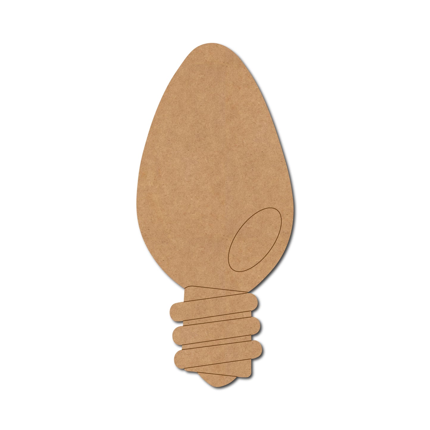 Light Bulb Pre Marked MDF Design 1