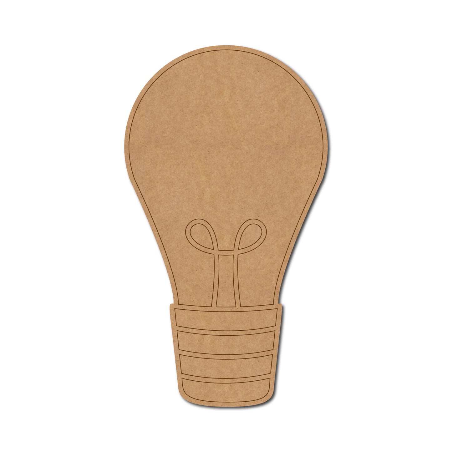 Light Bulb Pre Marked MDF Design 2