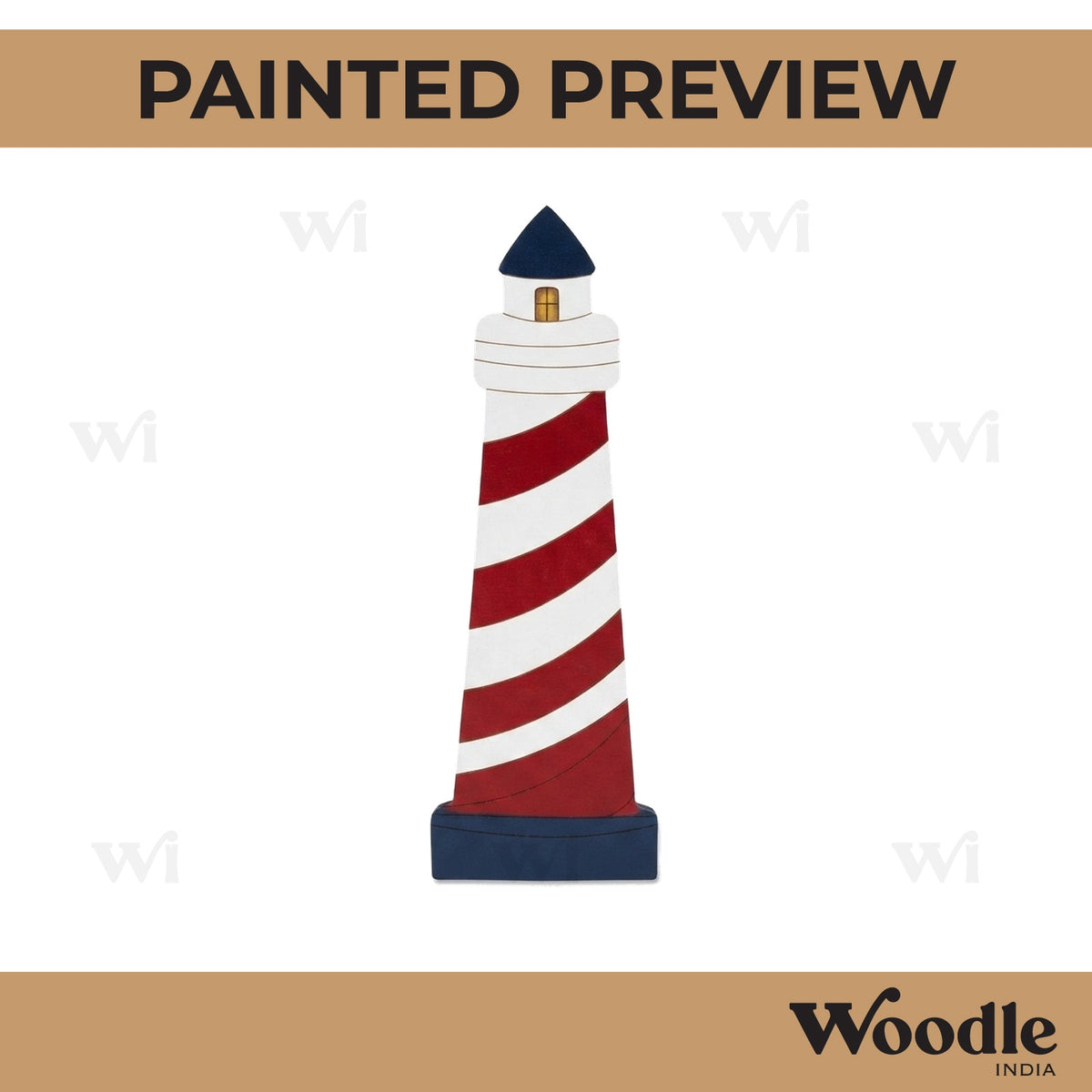 Lighthouse Pre Marked MDF Design 1