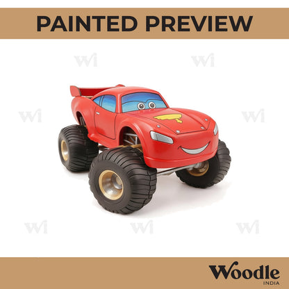 Lightning McQueen Monster Truck Pre Marked MDF Design 1