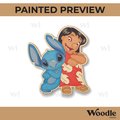 Lilo & Stitch Cartoon Pre Marked MDF Design 1