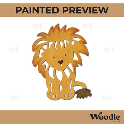Lion Cutout MDF Design 1