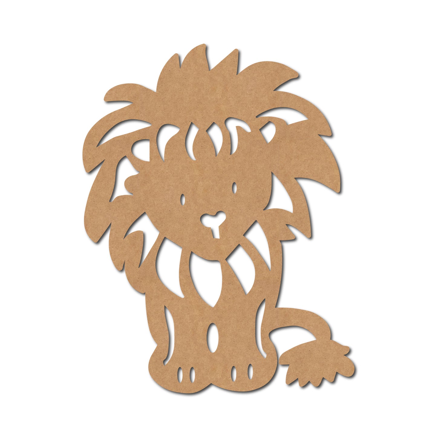 Lion Cutout MDF Design 1