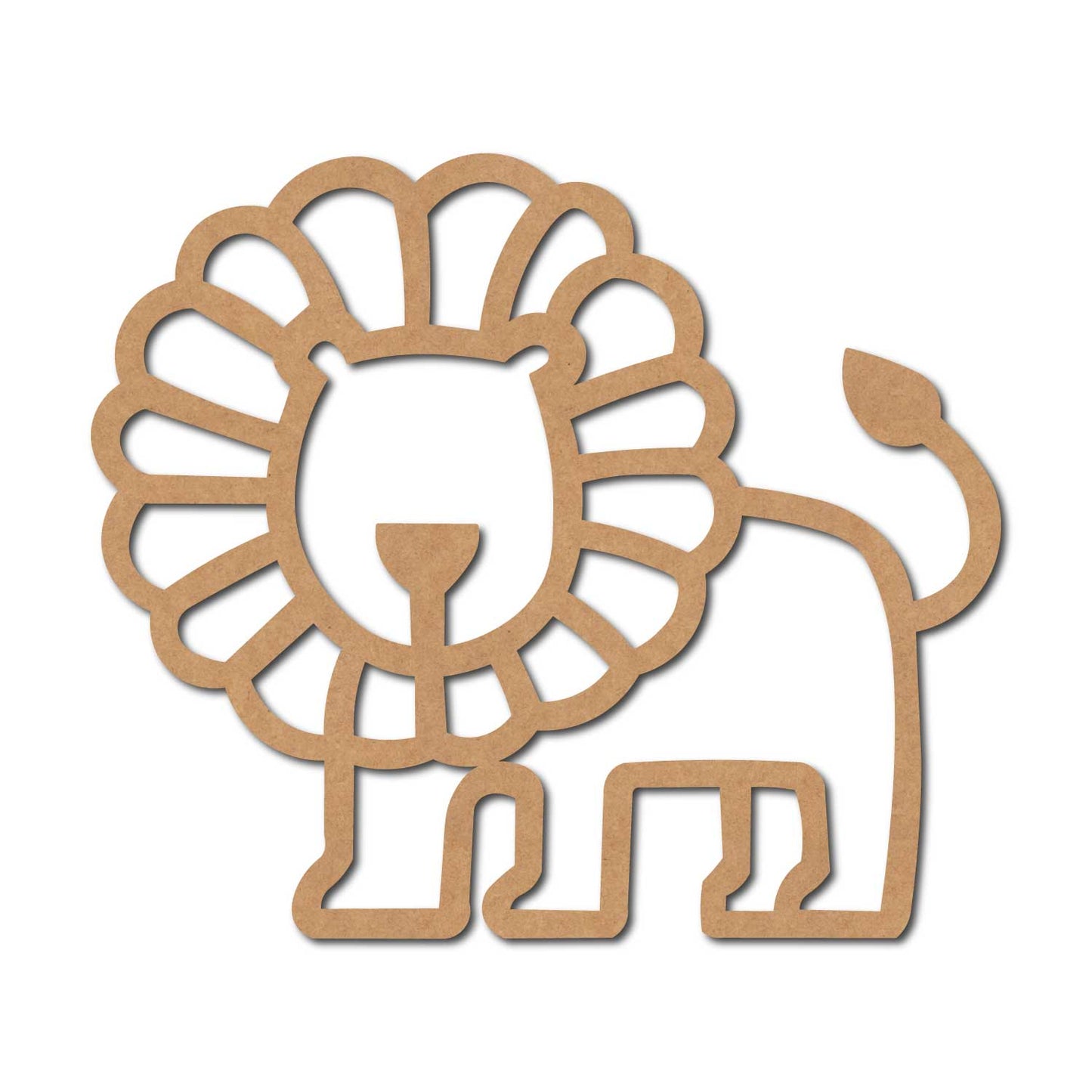 Lion Cutout MDF Design 2