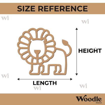 Lion Cutout MDF Design 2