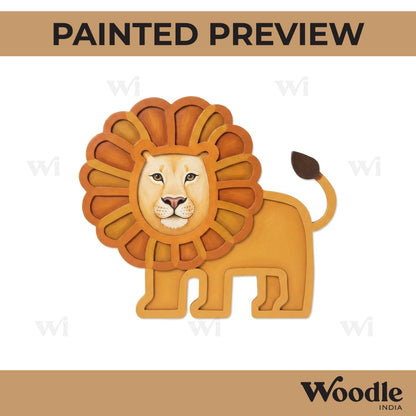 Lion Mosaic Art MDF Design 1