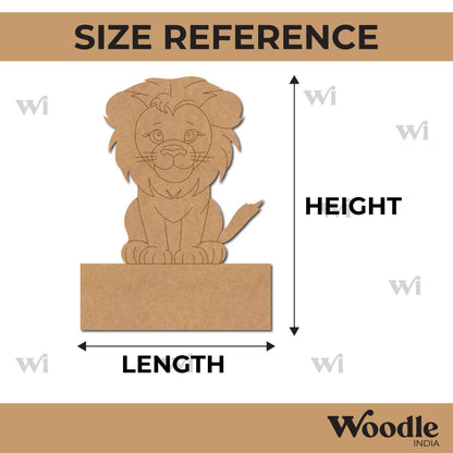Lion Nameplate Pre Marked MDF Design 1