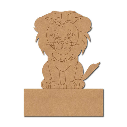 Lion Nameplate Pre Marked MDF Design 1