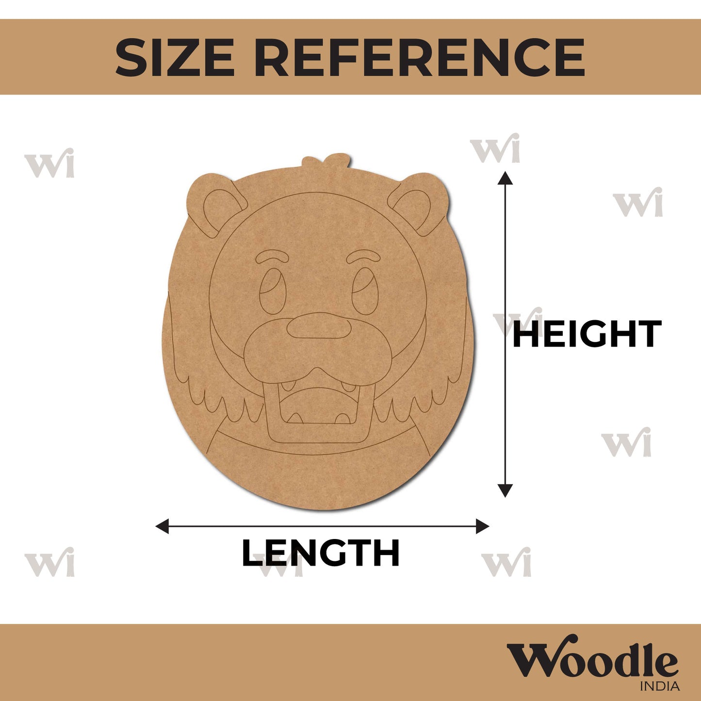 Lion Pre Marked MDF Design 10