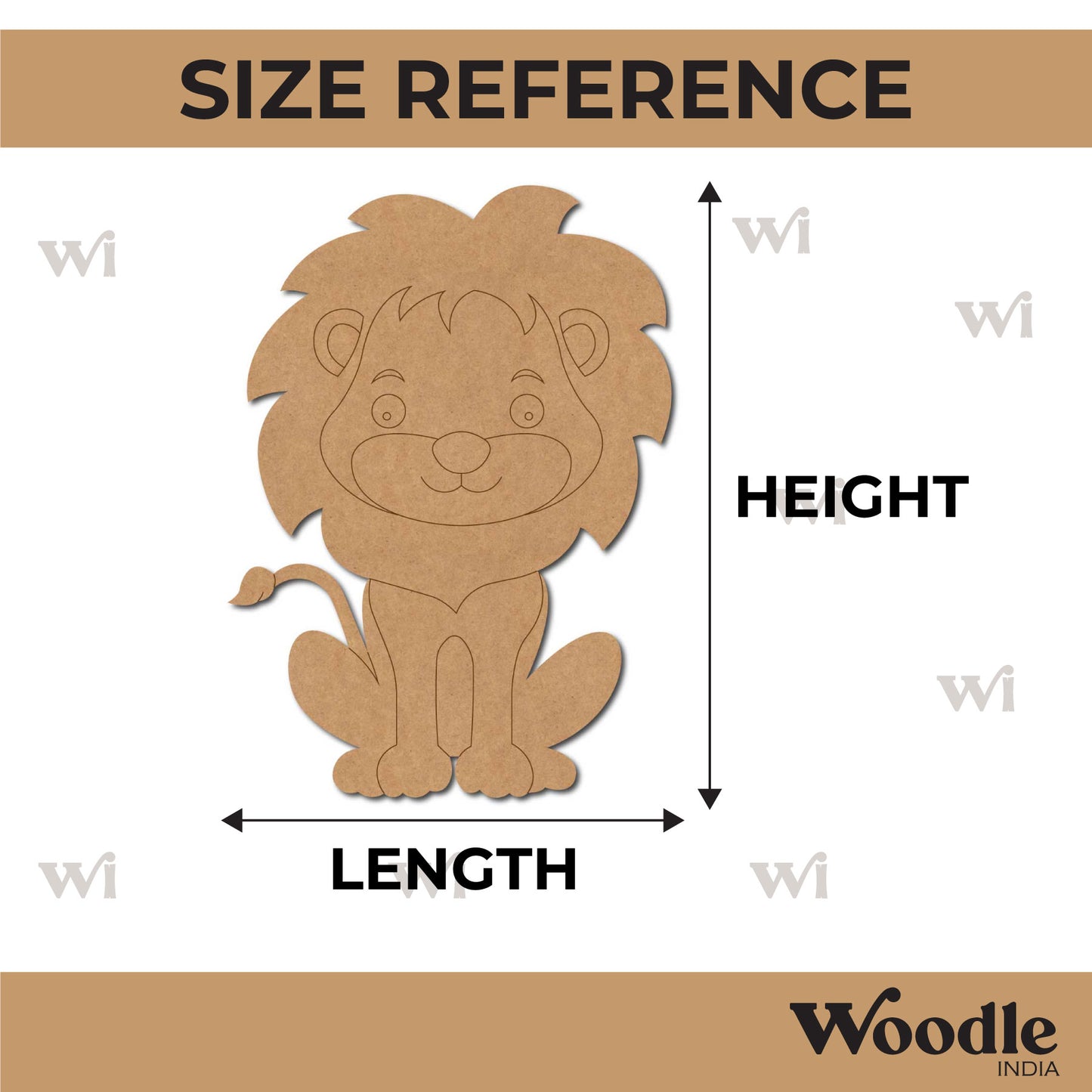 Lion Pre Marked MDF Design 11