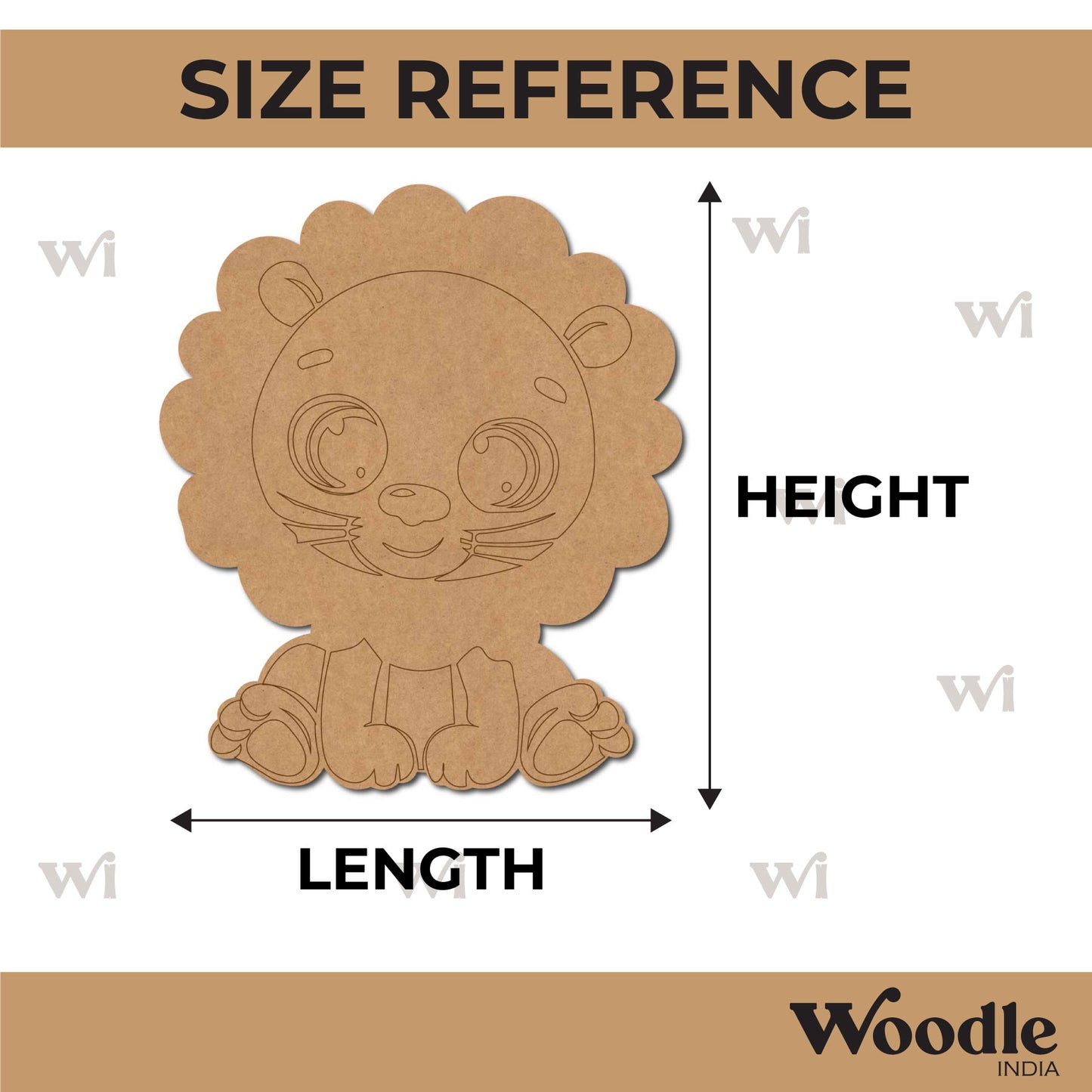 Lion Pre Marked MDF Design 13