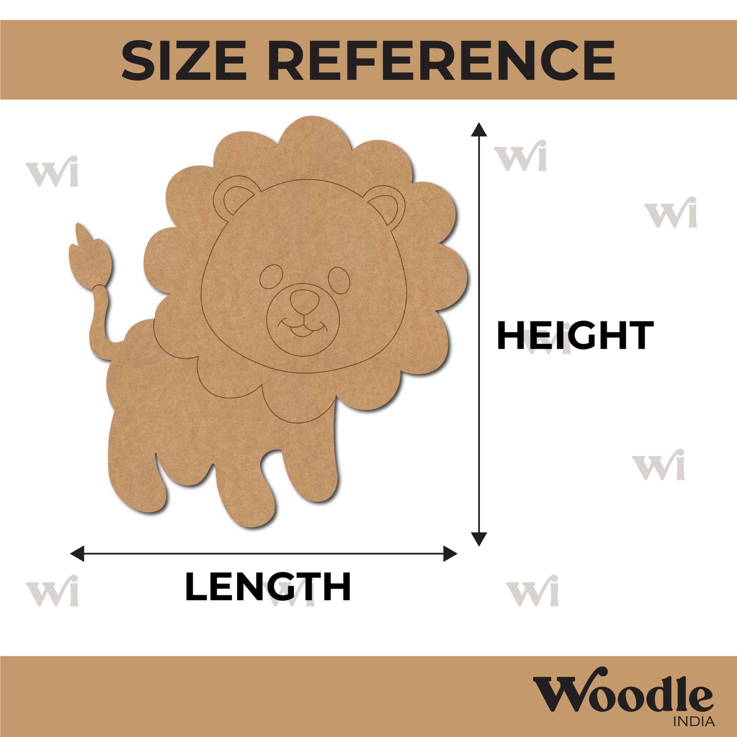 Lion Pre Marked MDF Design 17