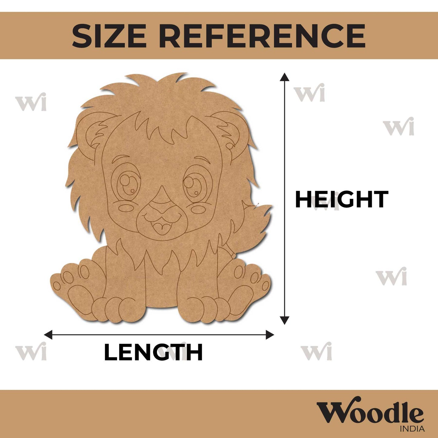 Lion Pre Marked MDF Design 19