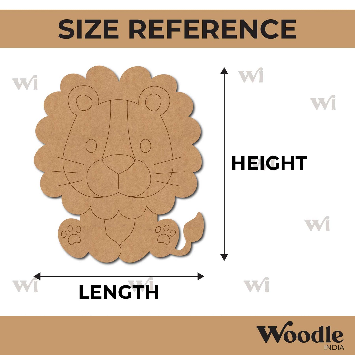 Lion Pre Marked MDF Design 20