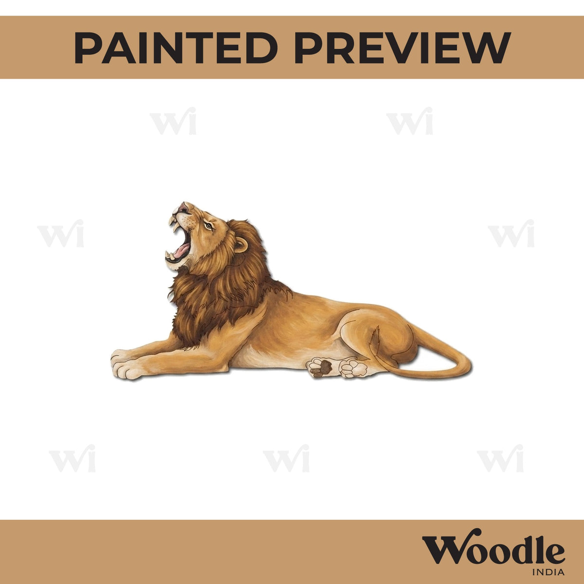 Lion Pre Marked MDF Design 6