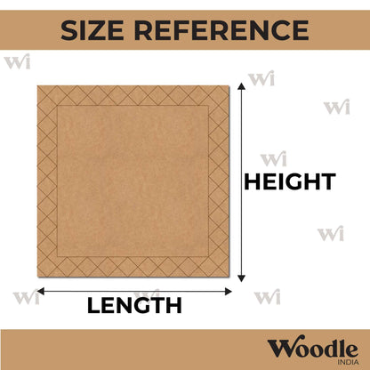 Lippan Art Pre Marked Square MDF Design 1
