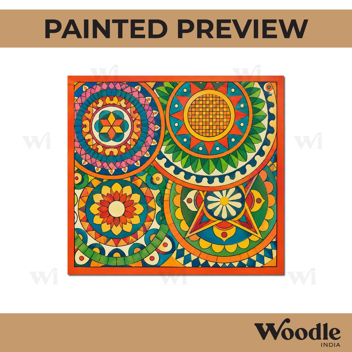 Lippan Mandala Pre Marked Base MDF Design 1