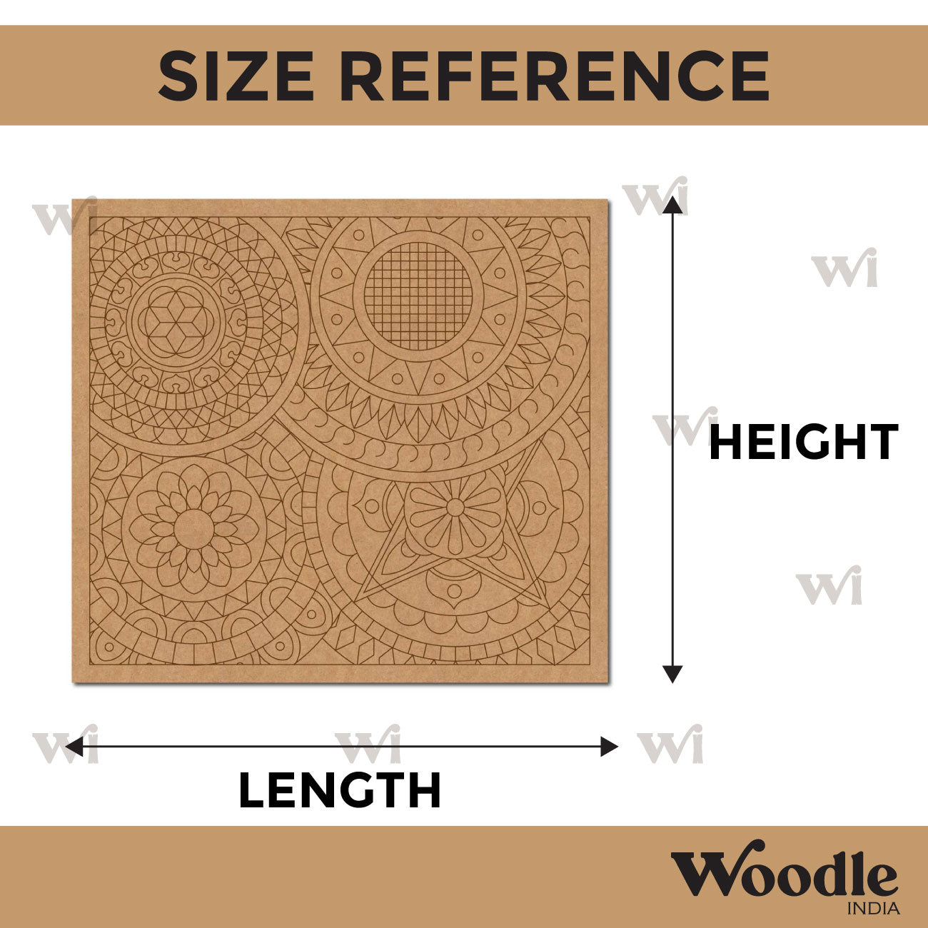 Lippan Mandala Pre Marked Base MDF Design 1