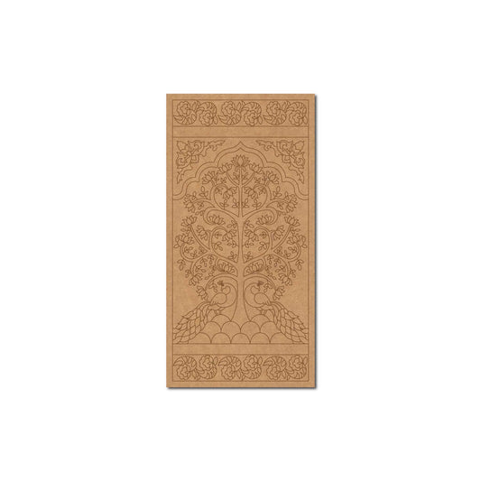 Lippan Peacock Tree Pre Marked Base MDF Design 1