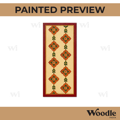 Lippan Rectangle Damask Pattern Pre Marked MDF Design 1