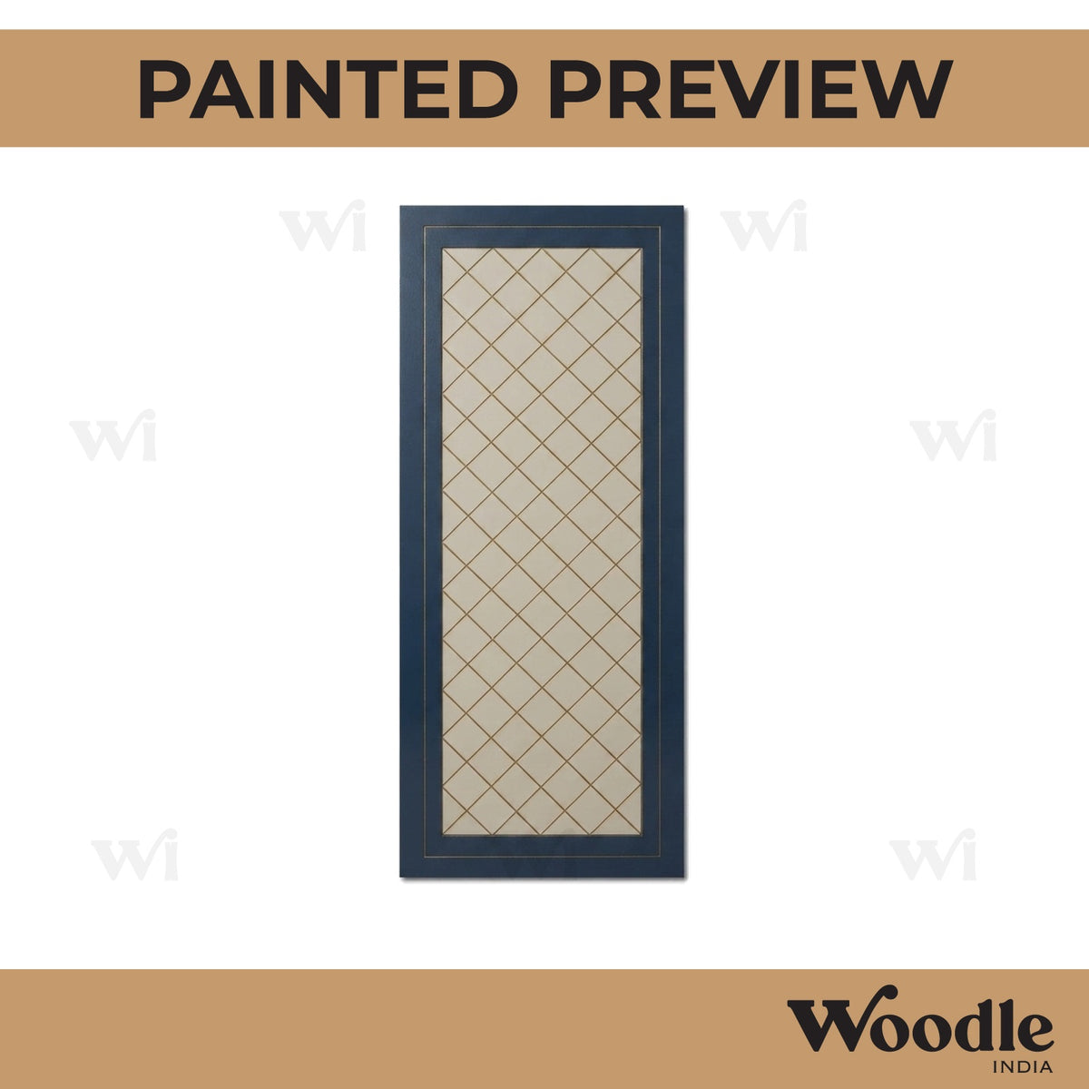 Lippan Rectangle Jali Pattern Pre Marked MDF Design 1