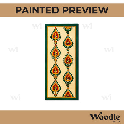 Lippan Rectangle Paisley Pattern Pre Marked MDF Design 1