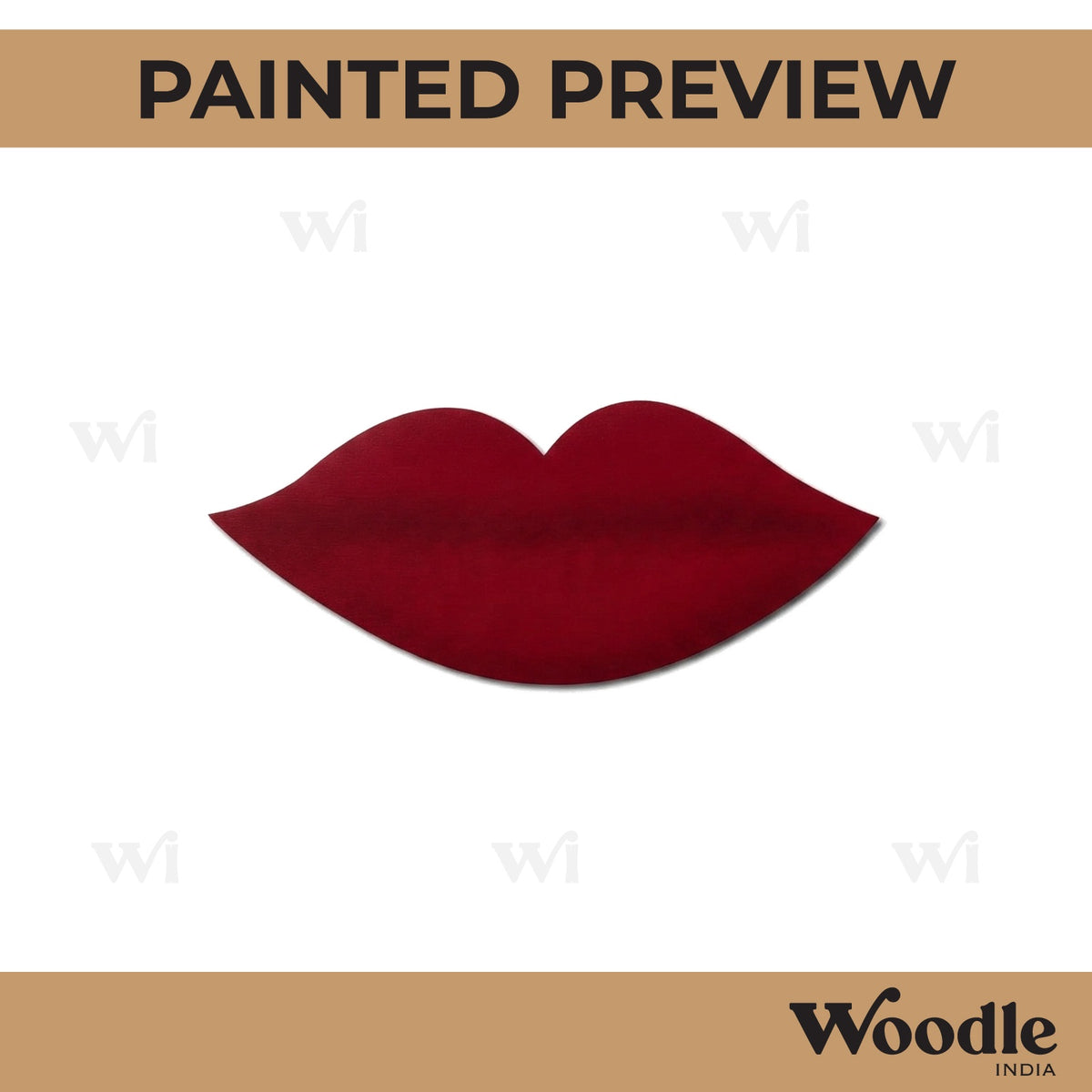 Lips Cutout MDF Design 1