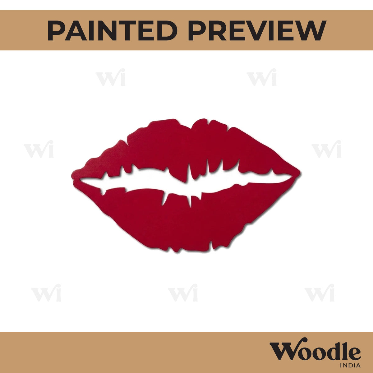 Lips Cutout MDF Design 2