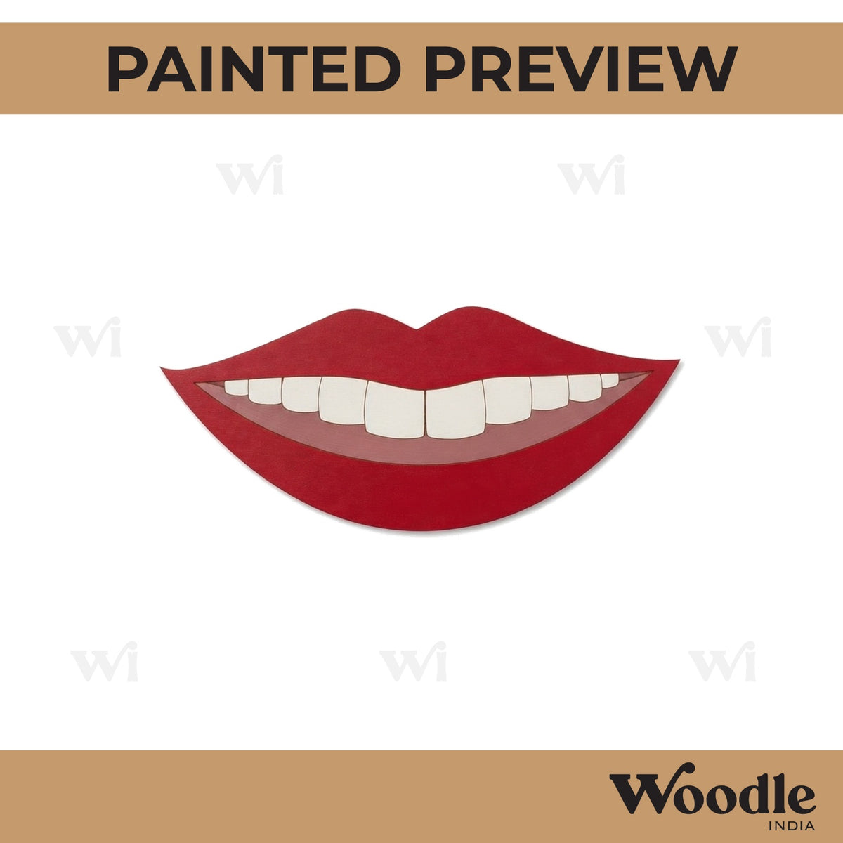 Lips Pre Marked MDF Design 2