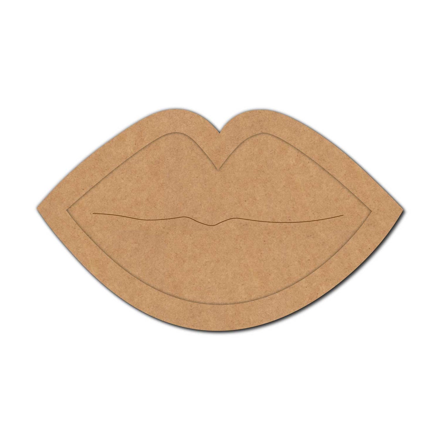 Lips Two Layered Base MDF Design 1