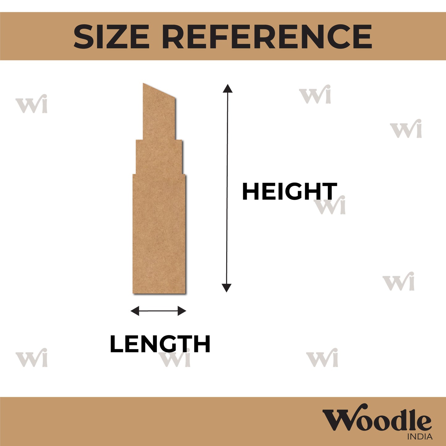 Lipstick Cutout MDF Design 2