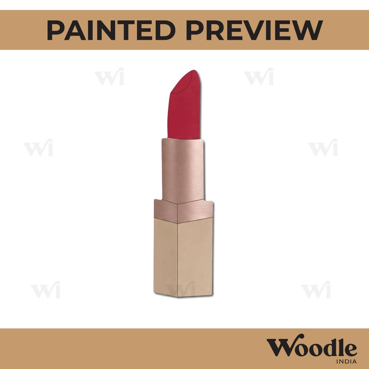 Lipstick Pre Marked MDF Design 1